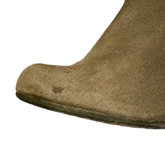 Elle Knee High Gray Faux Leather Boots Size 10 - Picture 4 of 13